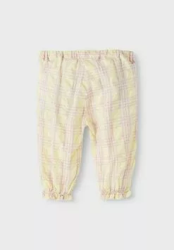 NAME IT Karierter - Broek - Double Cream -Shirt Zacht Verkoop 048f5e03b43649f081c9849a63d8de58