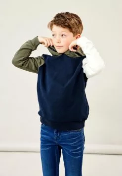 NAME IT Nkmkalpo- Sweater - Blue/Olive