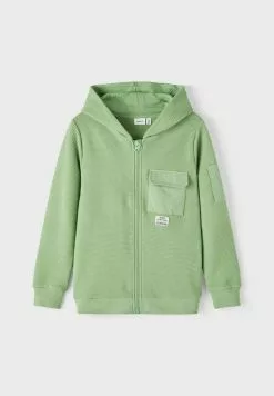 NAME IT Sweater Met Rits - Basil -Shirt Zacht Verkoop 0a36d6b1d3864c6a8ee435fc94f41ab0