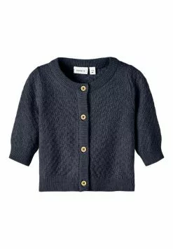 NAME IT Strukturstrick - Vest - Dark Sapphire