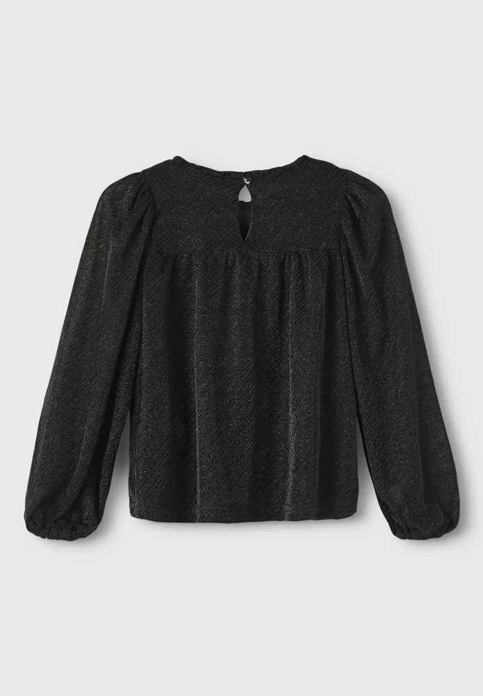 NAME IT Mit Langen Ärmeln Glitzer - Longsleeve - Black 2 NAME IT Mit Langen Ärmeln Glitzer - Longsleeve - Black - Afbeelding 2