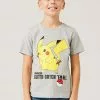NAME IT Nkmnikhil Pokemon- T-Shirt Print - Grey