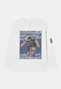 Shirt Zacht Verkoop 27 NAME IT Nkmteno Loose Box - Longsleeve - White Alyssum