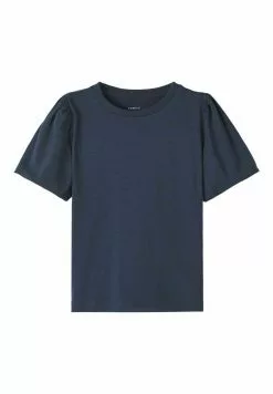 NAME IT Ballonärmel - T-Shirt Basic - Dark Sapphire