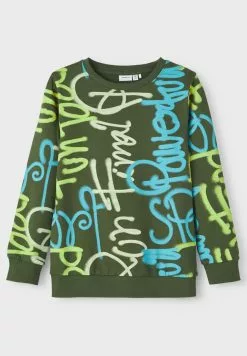 NAME IT Nkmkandas - Sweater - Rifle Green -Shirt Zacht Verkoop 16e4e06b6c1c4d9bbd3361403809a7f9