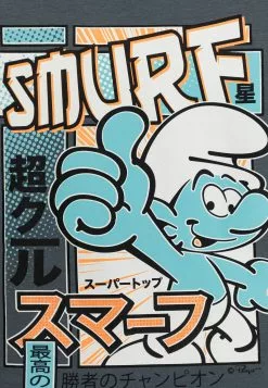 NAME IT Nmmadri Smurf Unisex - T-Shirt Print - Stormy Weather -Shirt Zacht Verkoop 1c251a431b5347e5ba9fd05d5b3eb2bf