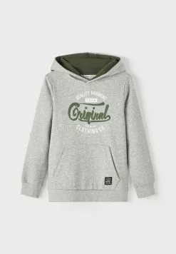 NAME IT Nkmleco Ls Wh Bru Noos - Hoodie - Grey Melange -Shirt Zacht Verkoop 1c77cc0051614fe48972037142010d0c