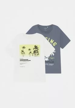 NAME IT Nkmvagno Loose 2 Pack - T-Shirt Print - White Alyssum