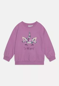 NAME IT Nmfvalona Long Boxy - Sweater - Violet