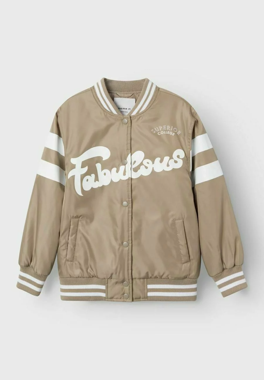 NAME IT College - Bomberjacks - Weathered Teak 3 NAME IT College - Bomberjacks - Weathered Teak - Afbeelding 3