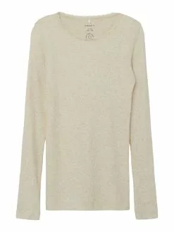 NAME IT Nkfkab Ls Slim Noos - Trui - Peyote Melange -Shirt Zacht Verkoop 21195b0dd23641d8816cd70dfd313983