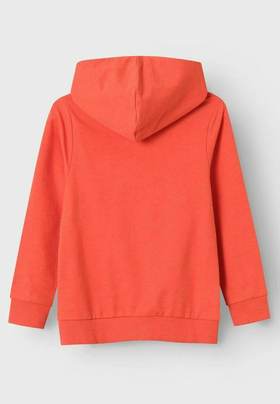 NAME IT Sweater Met Rits - Spicy Orange 2 NAME IT Sweater Met Rits - Spicy Orange - Afbeelding 2