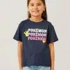 NAME IT Nkfnataly Pokemon Loose Fit - T-Shirt Print - Black