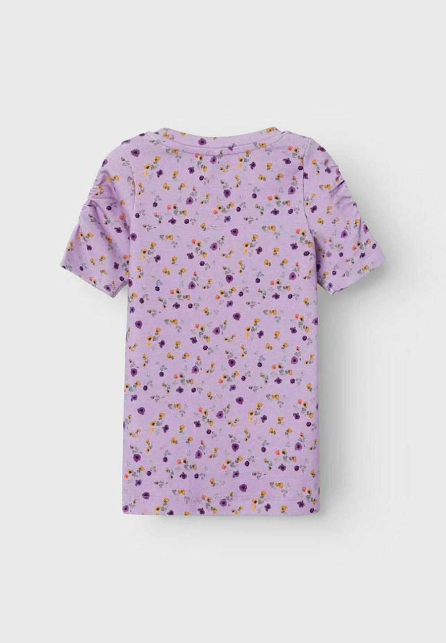 NAME IT Slim Fit - T-Shirt Print - Orchid Bloom 2 NAME IT Slim Fit - T-Shirt Print - Orchid Bloom - Afbeelding 2