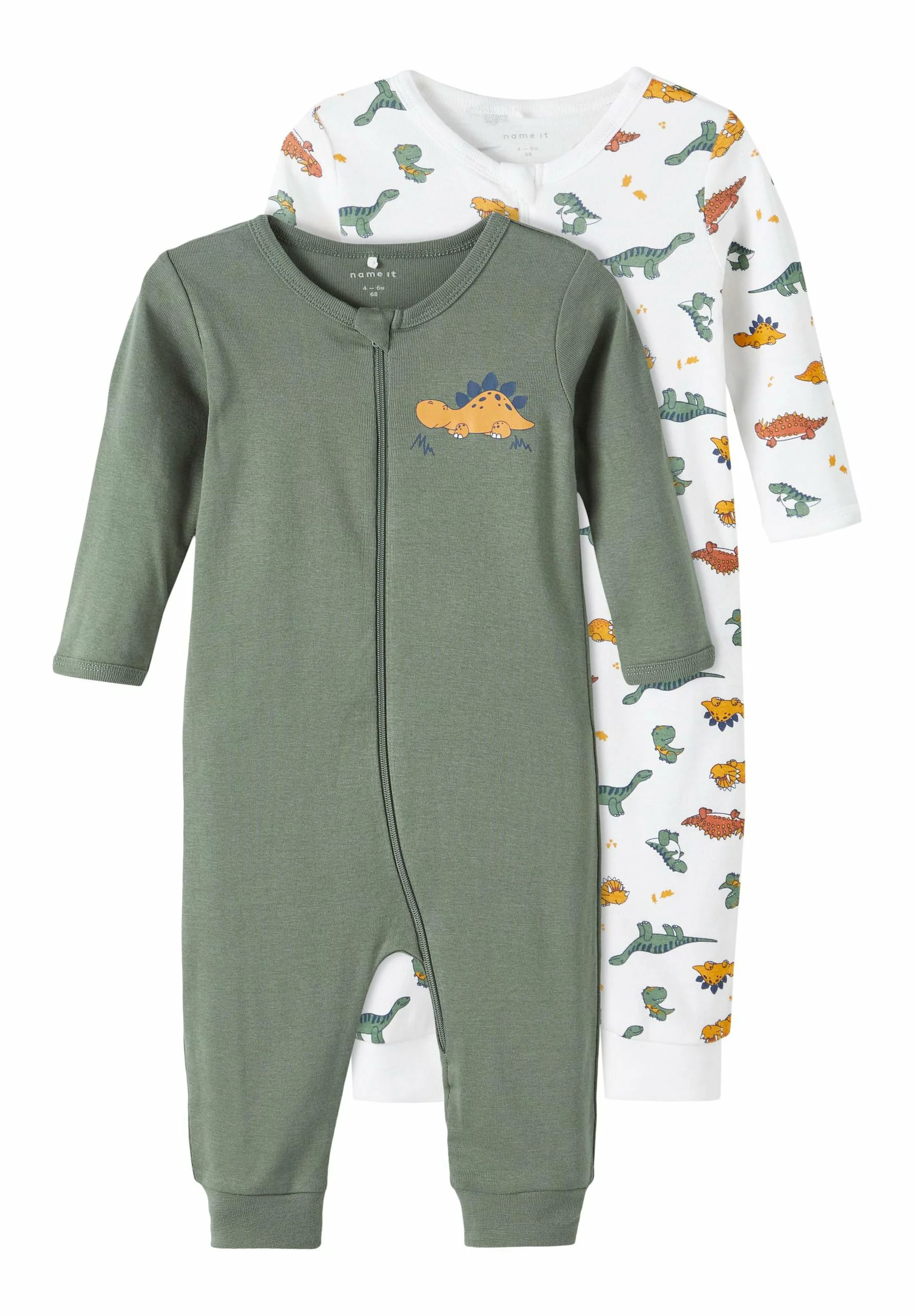 NAME IT Nbmnightsuit Zip Laurel Dino 2 Pack - Pyjama - Green 1 NAME IT Nbmnightsuit Zip Laurel Dino 2 Pack - Pyjama - Green