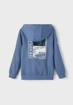 NAME IT Sweater Met Rits - Bijou Blue -Shirt Zacht Verkoop 2475dc1e91564cbea1dbbb27674b97d3