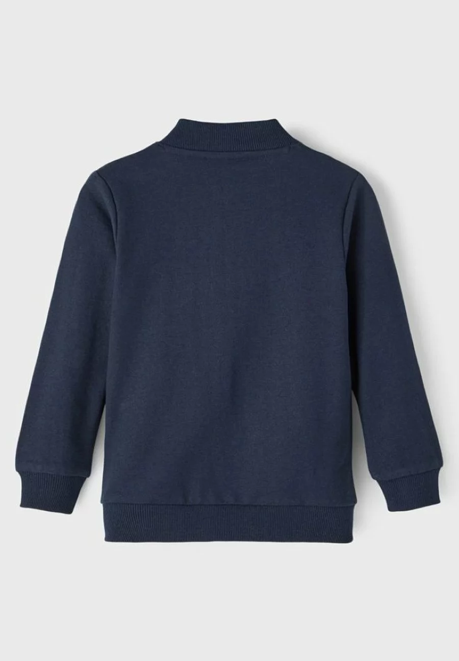 NAME IT Nmfbascha Ls Swe Unb Pb - Sweater Met Rits - Dark Sapphire 2 NAME IT Nmfbascha Ls Swe Unb Pb - Sweater Met Rits - Dark Sapphire - Afbeelding 2