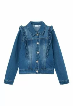 NAME IT Spijkerjas - Medium Blue Denim -Shirt Zacht Verkoop 26467aa1ca554aabb7265f5c1147b654