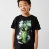 NAME IT Nkmjom Minecraft - T-Shirt Print - Black