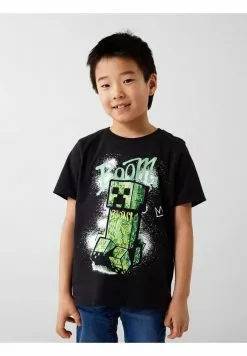 NAME IT Nkmjom Minecraft - T-Shirt Print - Black