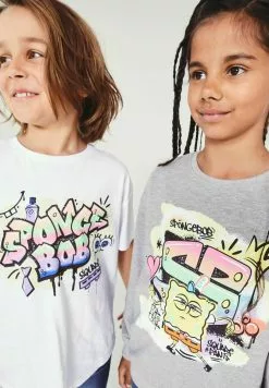 NAME IT Spongebob - Sweater - Grey Melange