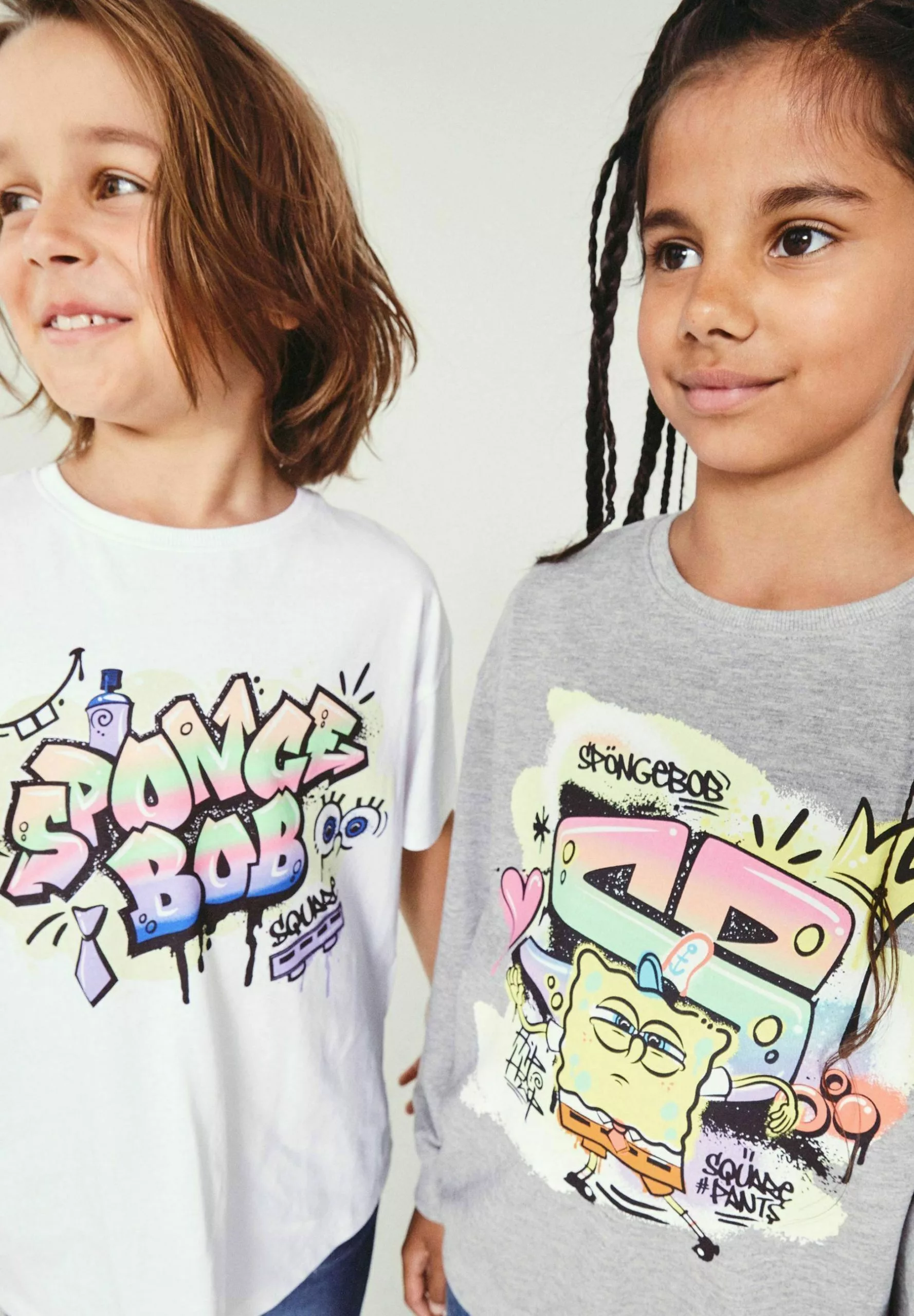 NAME IT Spongebob - Sweater - Grey Melange 1 NAME IT Spongebob - Sweater - Grey Melange