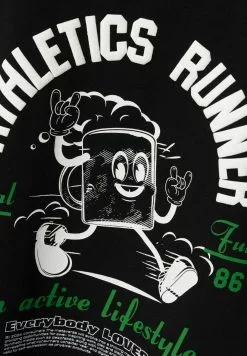 NAME IT Nkmkadrian - T-Shirt Print - Black -Shirt Zacht Verkoop 2c5a9961f91f4c61839ef95fa0c982cc