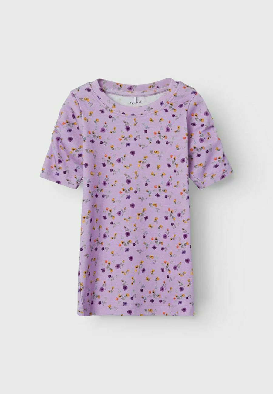 NAME IT Slim Fit - T-Shirt Print - Orchid Bloom 4 NAME IT Slim Fit - T-Shirt Print - Orchid Bloom - Afbeelding 4