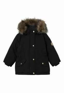 NAME IT Kunstfell - Parka - Black