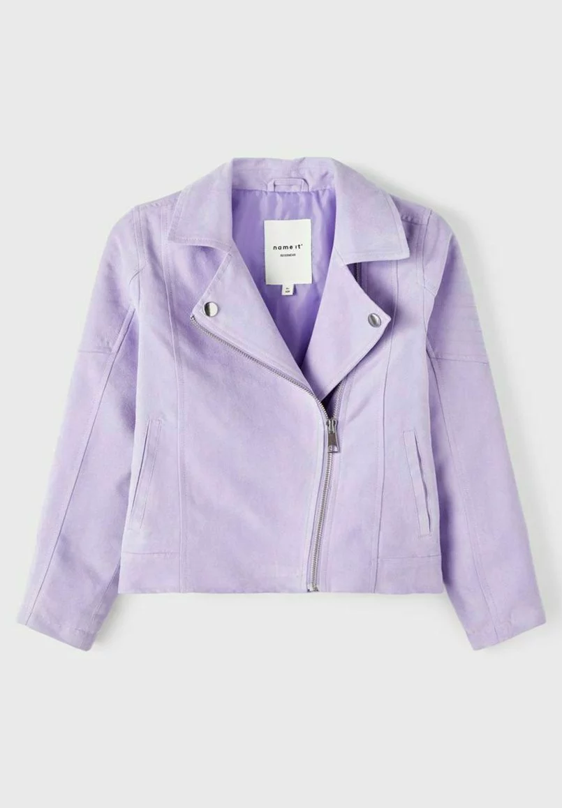 NAME IT Imitatieleren Jas - Sand Verbena 5 NAME IT Imitatieleren Jas - Sand Verbena - Afbeelding 5