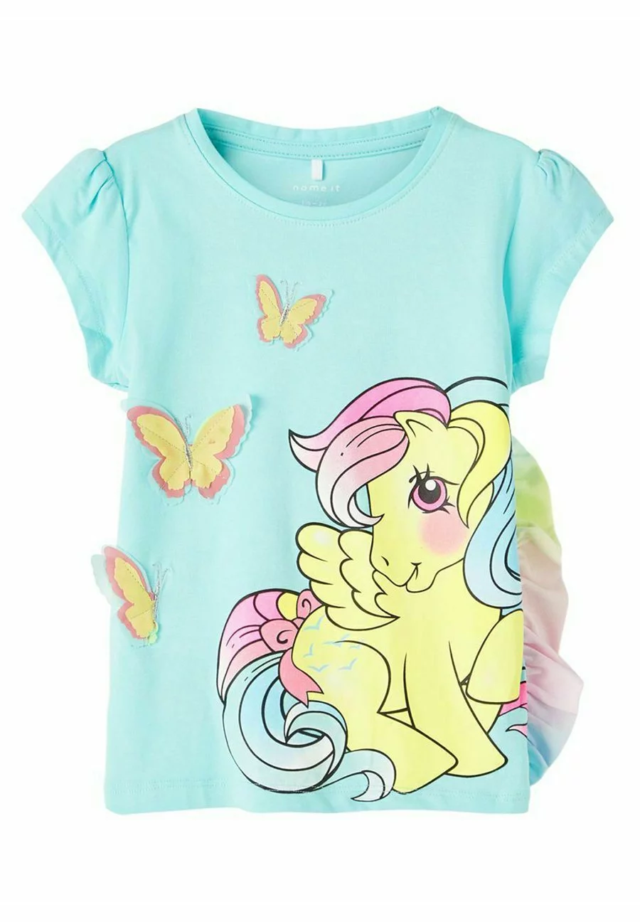 NAME IT My Little Pony - T-Shirt Print - Aqua Splash 2 NAME IT My Little Pony - T-Shirt Print - Aqua Splash - Afbeelding 2