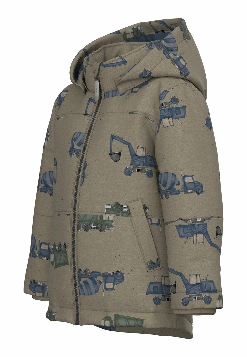 NAME IT Digger - Winterjas - Weathered Teak 3 NAME IT Digger - Winterjas - Weathered Teak - Afbeelding 3