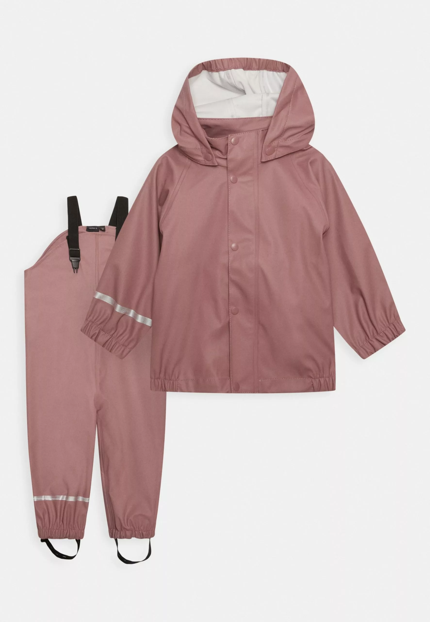 NAME IT Nkndry Rain Suspenders Unisex Set - Regenbroek - Wistful Mauve 1 NAME IT Nkndry Rain Suspenders Unisex Set - Regenbroek - Wistful Mauve