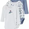 NAME IT Nbmbody Wild Wind Dino 3 Pack - Body - Blue