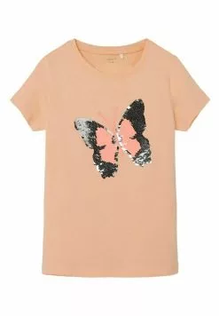 NAME IT T-Shirt Print - Peach Nectar
