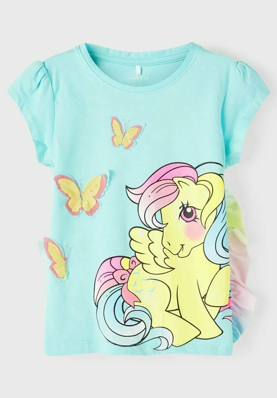 NAME IT My Little Pony - T-Shirt Print - Aqua Splash 4 NAME IT My Little Pony - T-Shirt Print - Aqua Splash - Afbeelding 4