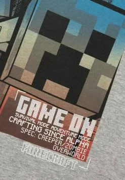 NAME IT Minecraft - T-Shirt Print - Grey Melange 6 NAME IT Minecraft - T-Shirt Print - Grey Melange -Shirt Zacht Verkoop 36474637957c4b5b9dd209c1dcd8d419