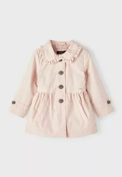 NAME IT Spread Collar - Trenchcoat - Peachskin -Shirt Zacht Verkoop 386a94249cee418a917a218ff0579624