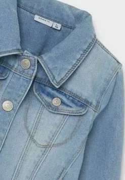 NAME IT Nitstar Rika - Spijkerjas - Light Blue Denim -Shirt Zacht Verkoop 3f4ca6647e7f463b9ebc7b7761b126e0