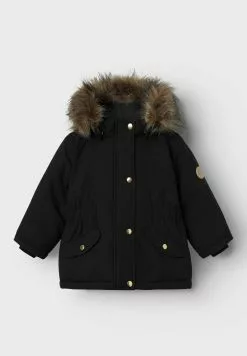 NAME IT Kunstfell - Parka - Black -Shirt Zacht Verkoop 4185486478634bb9b757db63bc58d289