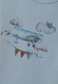 NAME IT Strampler Print - Body - Dusty Blue -Shirt Zacht Verkoop 4323d08460544714b8f1379e95a37dce