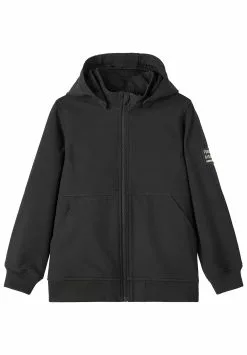 NAME IT Nkmalfa Badge - Regenjas - Black -Shirt Zacht Verkoop 445ccef986c8450da04ff9afb30f9706