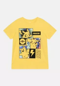 NAME IT Nkmmalfo Pokemon Sky Brands Unisex - T-Shirt Print - Light Yellow