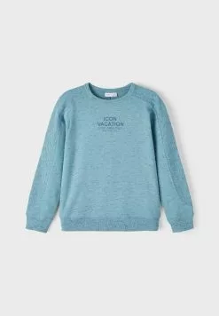 NAME IT Nkmjarkus Ls Sweat - Sweater - Smoke Blue 7 NAME IT Nkmjarkus Ls Sweat - Sweater - Smoke Blue -Shirt Zacht Verkoop 46654f48a8844cbe8b6e80a2c82d7948