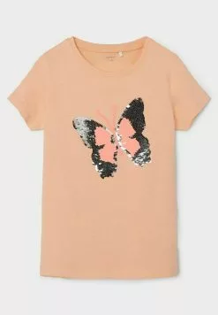 NAME IT T-Shirt Print - Peach Nectar -Shirt Zacht Verkoop 48df7a3adbee499ea88626311b5fb205