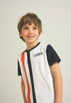 NAME IT Nkmtasso Box - T-Shirt Print - Orange Chiffon