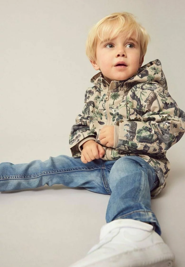 NAME IT Max - Halflange Jas - Plaza Taupe 2 NAME IT Max - Halflange Jas - Plaza Taupe - Afbeelding 2