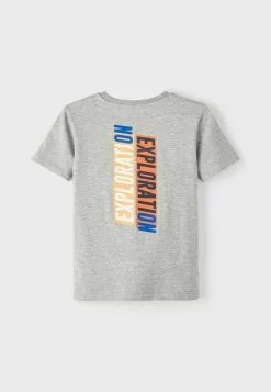 NAME IT T-Shirt Print - Grey Melange -Shirt Zacht Verkoop 4f21e0c9ad8243e5a66b868bb164bb14