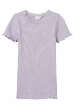 NAME IT T-Shirt Print - Pastel Lilac