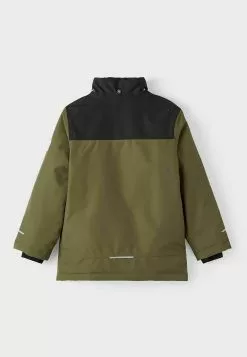 NAME IT Colorblock - Outdoorjas - Olive Night -Shirt Zacht Verkoop 4facc664751d4915abc9eaaf860094c0